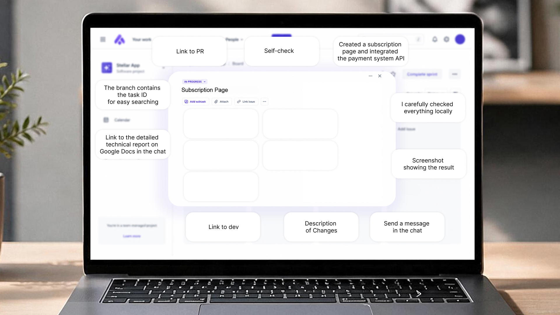 Interactive onboarding scenario screen
